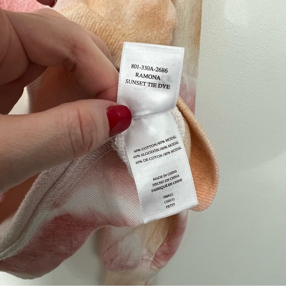 Rails Ramona Sunset Tie Dye Crew Neck Sweatshirt Size Small - Picture 7 of 7